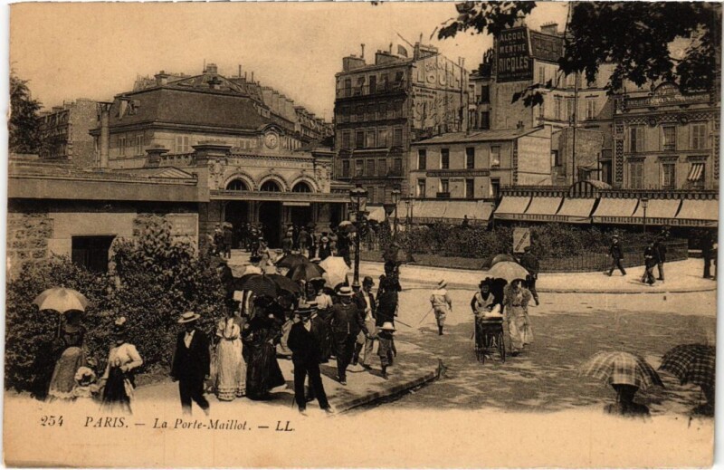 Carte postale ancienne La Porte Maillot à Paris 17e