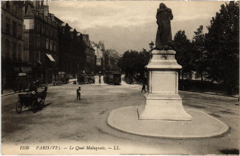 Carte postale ancienne Paris 6e Quai Malaquais à Paris 6e