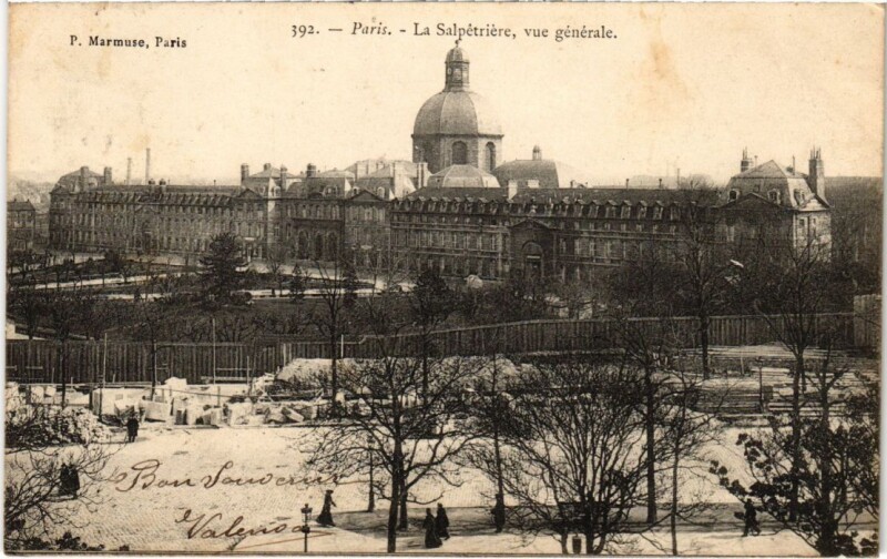 Carte postale ancienne Paris 13e La Salpetriere vue generale P. Marmuse à Paris 13e