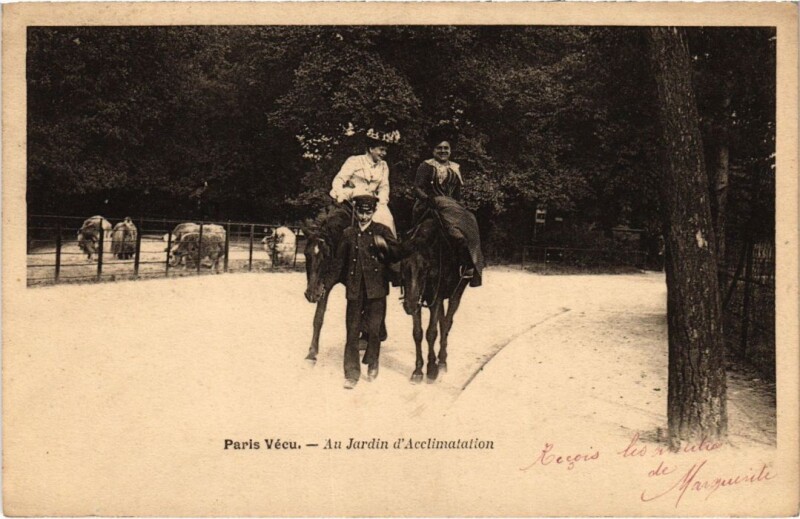 Carte postale ancienne Au Jardin d'Acclimatation à Neuilly-sur-Seine