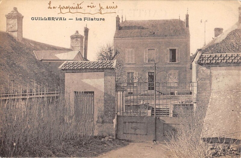 Carte postale ancienne Guillerval - La Filature à Guillerval