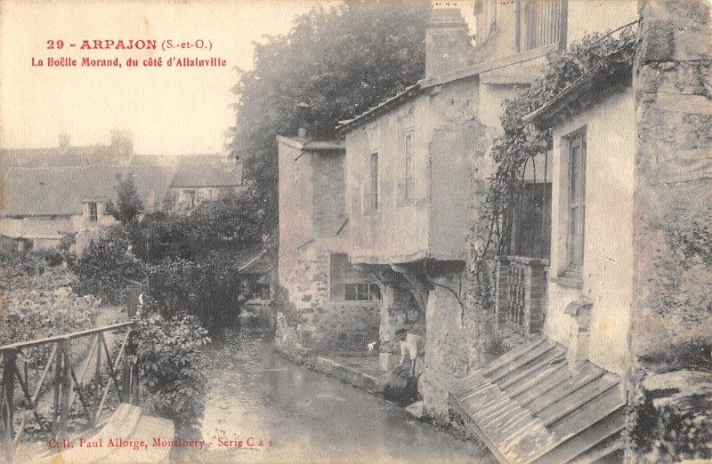 Carte postale ancienne Arpajon - La Boelle Morand - Du Cote D'Allainville à Arpajon