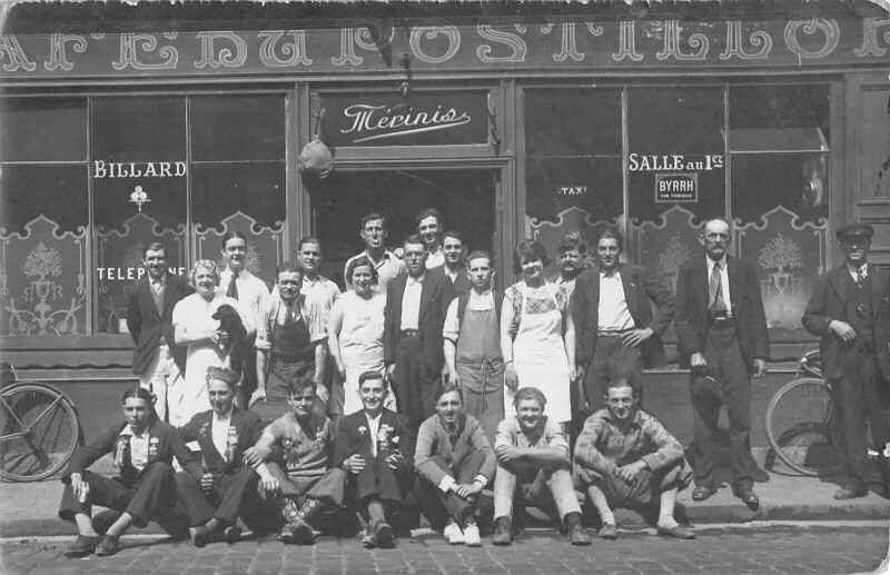 Carte postale ancienne Longjumeau / Cafe Du Postillon / Carte Photo à Longjumeau