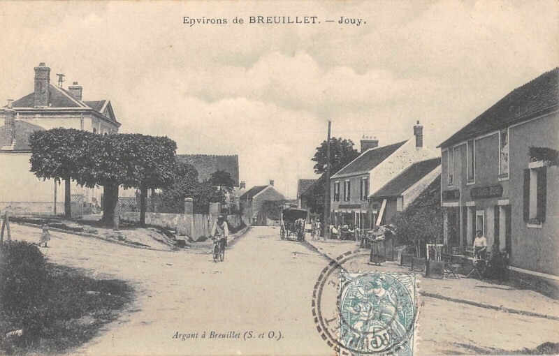 Carte postale ancienne Environs De Breuillet - Jouy - Enfants à Breuillet