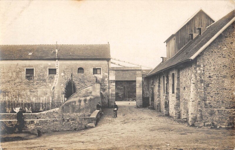 Carte postale ancienne Athis Mons - Carte Photo - La Ferme Contin - Mon Rabourdin à Athis-Mons