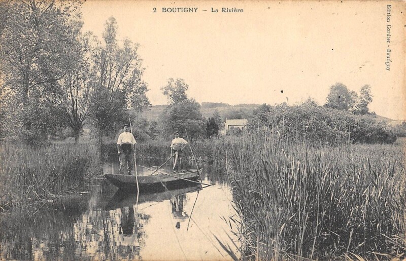 Carte postale ancienne Boutigny - La Riviere
