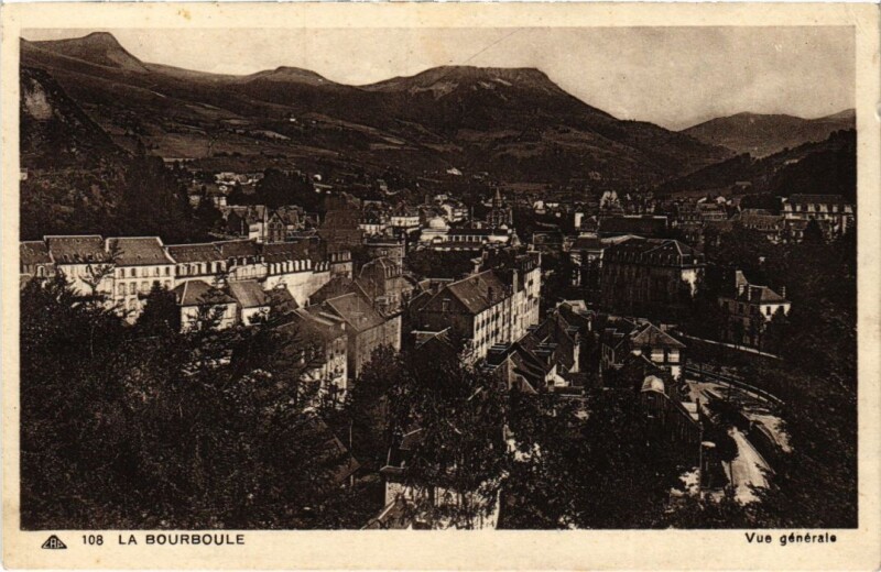 Carte postale ancienne La Bourboule Vue Generale France à La Bourboule