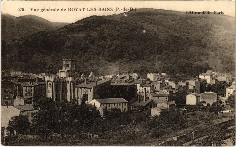 Carte postale ancienne Royat-les-Bains Vue Generale France à Royat