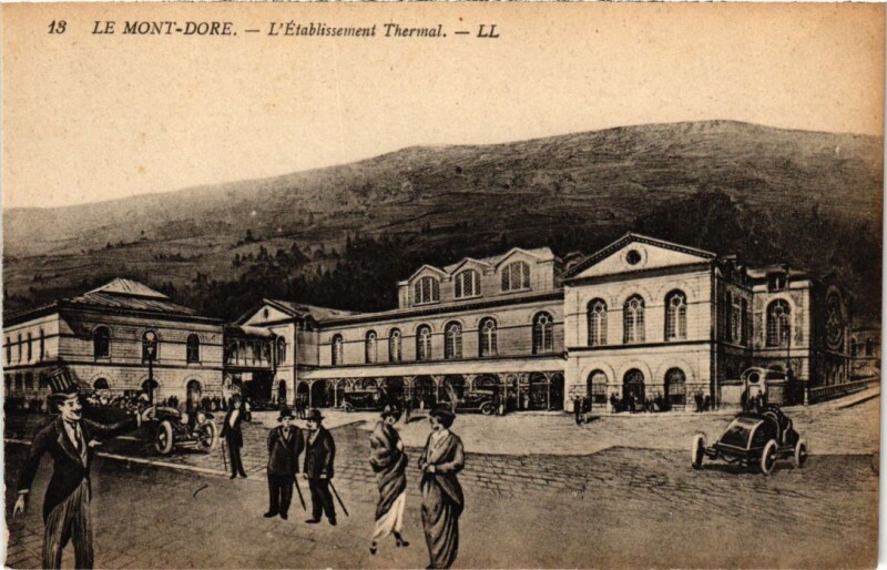 Carte postale ancienne Le Mont Dore L'Etablissement Thermal France à Mont-Dore