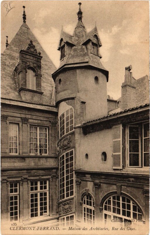 Carte postale ancienne Clermont-Ferrand Maison des Architectes France à Clermont-Ferrand