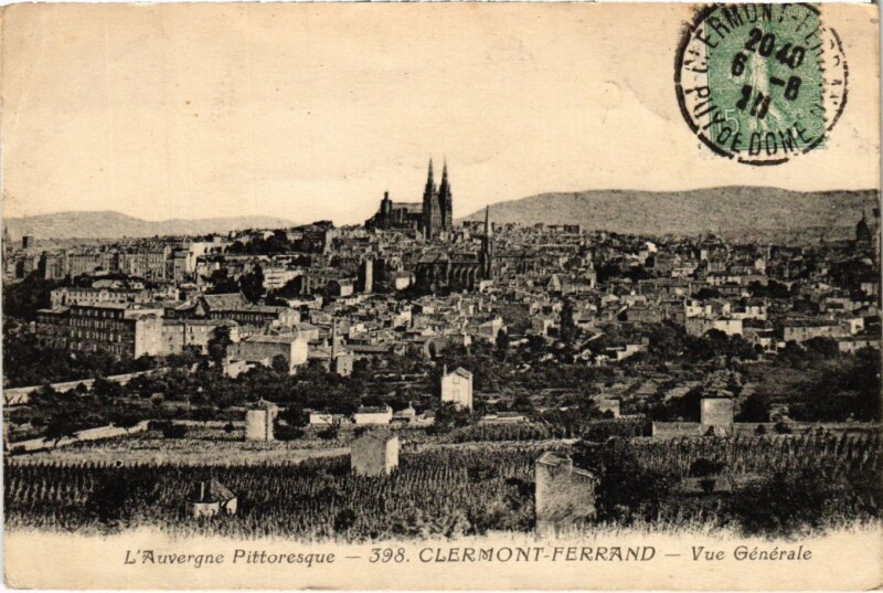 Carte postale ancienne Clermont-Ferrand Vue Generale France à Clermont-Ferrand