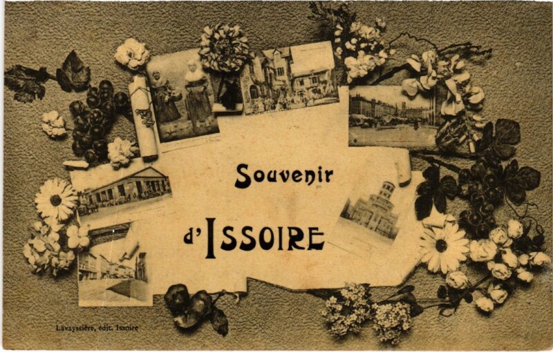 Carte postale ancienne Souvenir d' Issoire France à Issoire