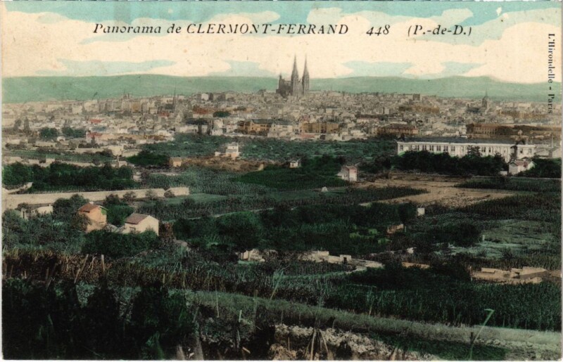 Carte postale ancienne Clermont-Ferrand Panorama France à Clermont-Ferrand