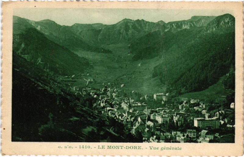Carte postale ancienne Le Mont Dore Vue Generale France à Mont-Dore