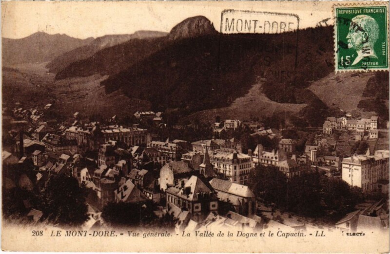 Carte postale ancienne Le Mont Dore Vue Generale France à Mont-Dore