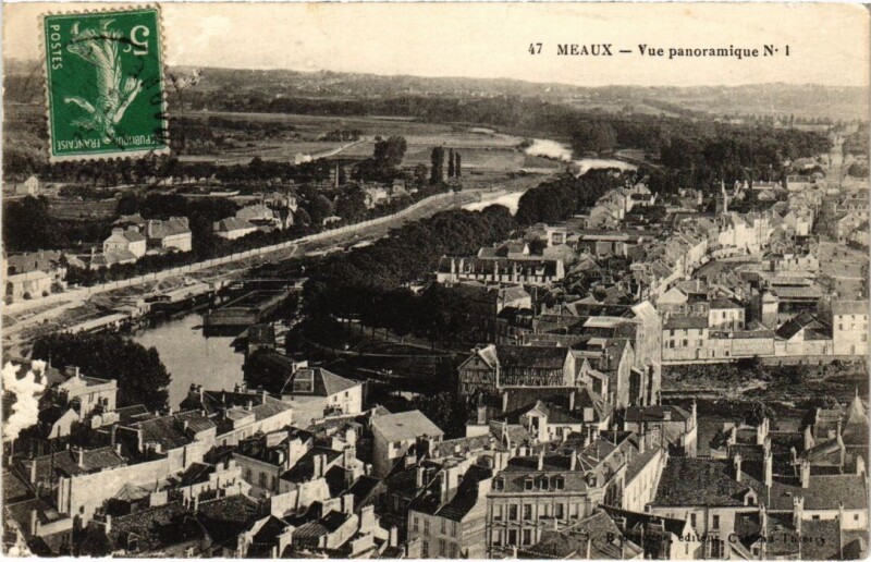 Carte postale ancienne Meaux Vue Panoramique France à Meaux