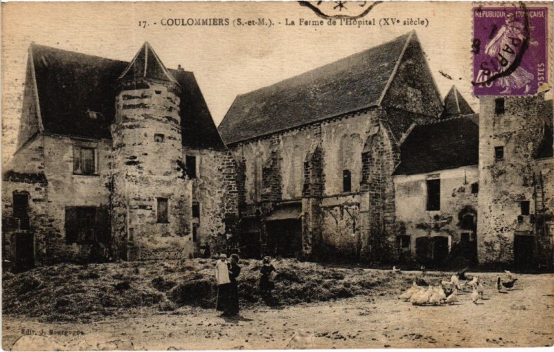 Carte postale ancienne Coulommiers La Ferme de l'Hopital France à Coulommiers