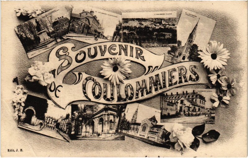 Carte postale ancienne Souvenir de Coulommiers France à Coulommiers