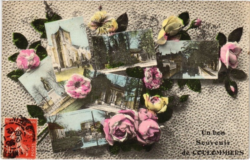 Carte postale ancienne Un bon Souvenir de Coulommiers France à Coulommiers