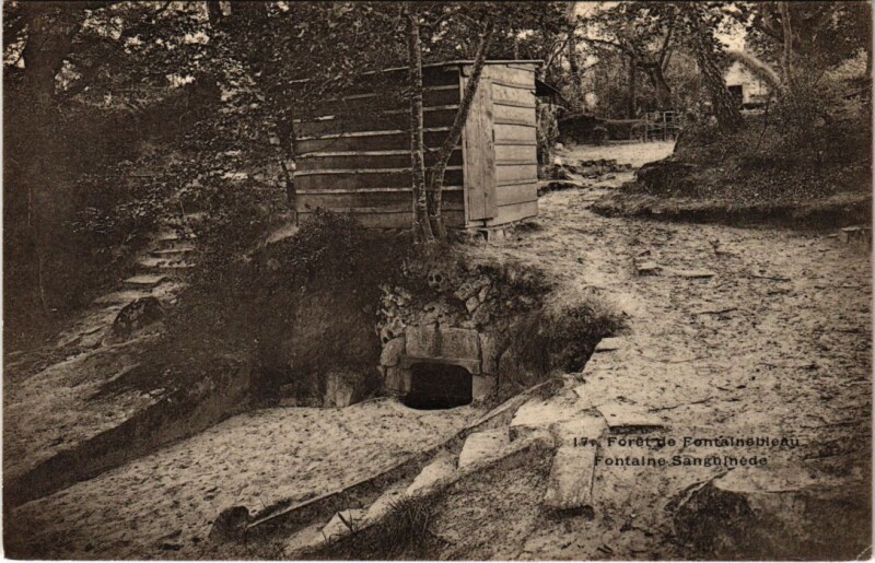 Carte postale ancienne Fontainebleau Fontaine Sanguinede France à Fontainebleau
