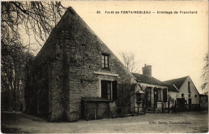Carte postale ancienne Fontainebleau Ermitage de Franchard France à Fontainebleau