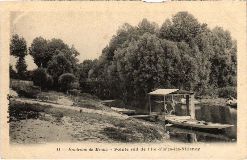 Carte postale ancienne Isles les Villenoy Point sud France à Villenoy
