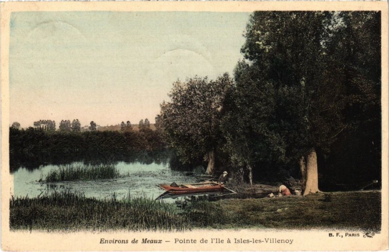 Carte postale ancienne Isles les Villenoy Point de l'Ile France à Villenoy