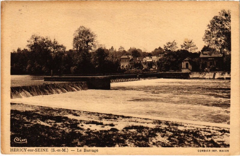 Carte postale ancienne Hericy Le Barrage France