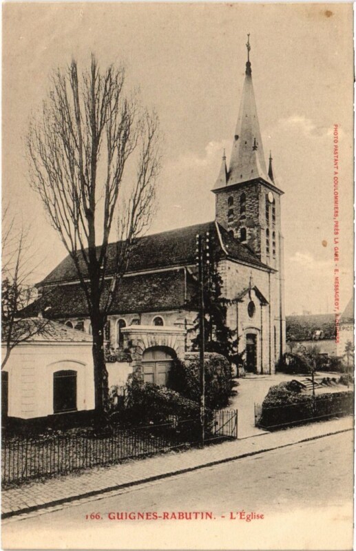Carte postale ancienne Guignes L'Eglise France à Guignes