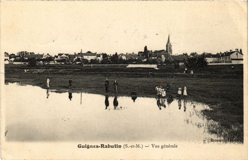 Carte postale ancienne Guignes-Rabutin Vue Generale France à Guignes