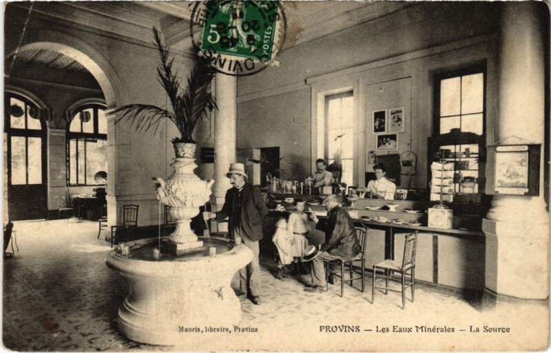 Carte postale ancienne Provins Les Eaux Minerales France à Provins