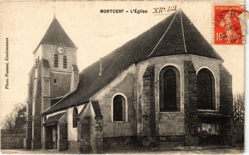 Carte postale ancienne Mortcerf L'Eglise France à Mortcerf