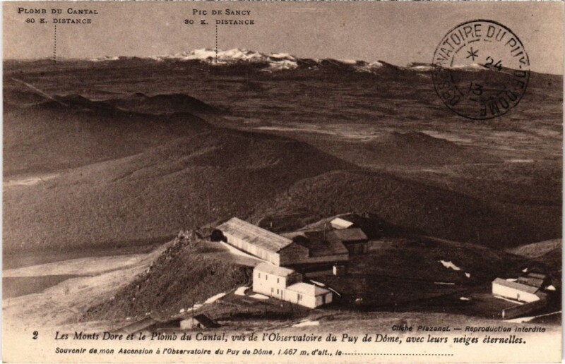 Carte postale ancienne Le Mont Dore et le Plomb du Cantal France à Mont-Dore