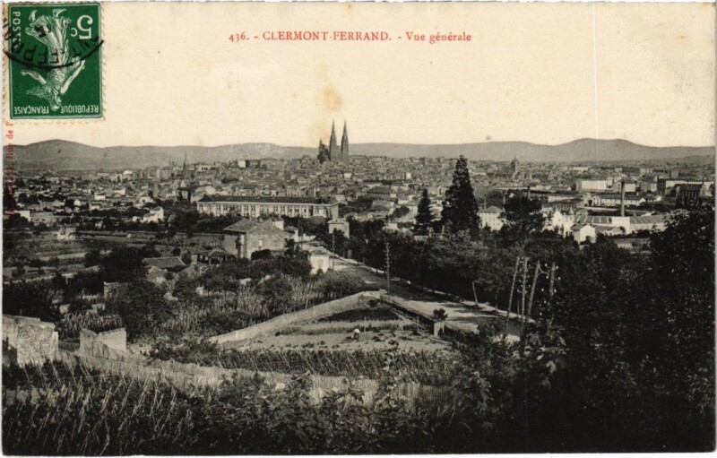 Carte postale ancienne Clermont-Ferrand Vue Generale France à Clermont-Ferrand