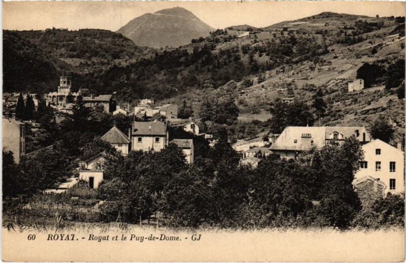 Carte postale ancienne Royat Vue Generale France à Royat