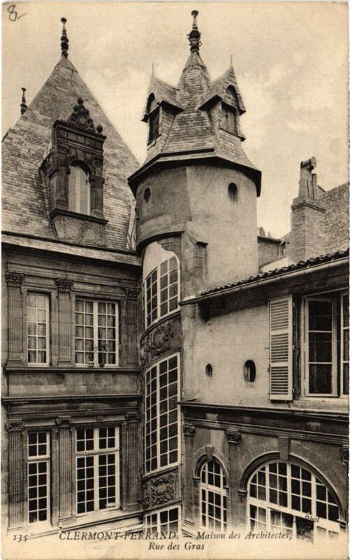 Carte postale ancienne Clermont-Ferrand Maison des Architectes France à Clermont-Ferrand