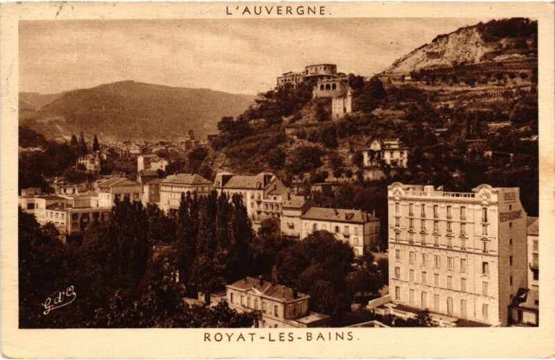 Carte postale ancienne Royat-les-Bains Vue Generale France à Royat