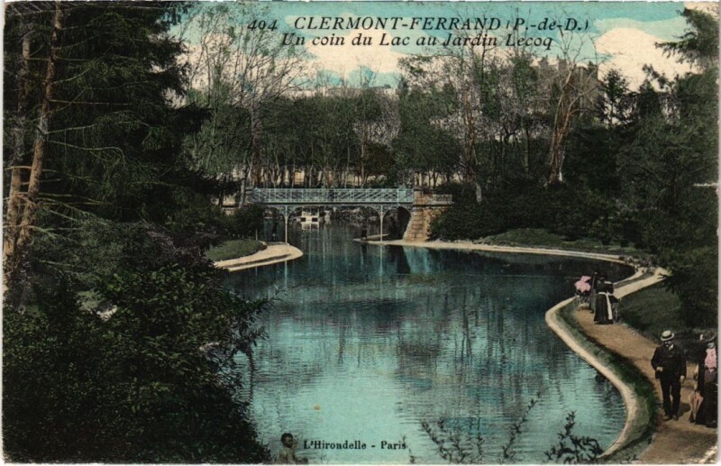 Carte postale ancienne Clermont-Ferrand Un coin du Lac au Jardin Lecoq France à Clermont-Ferrand