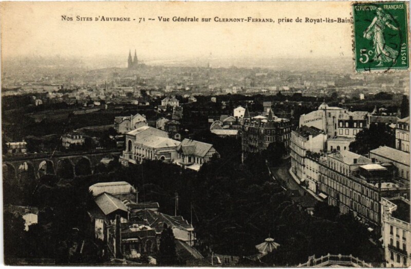 Carte postale ancienne Clermont-Ferrand Vue Generale France à Clermont-Ferrand