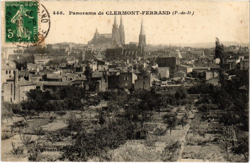 Carte postale ancienne Clermont-Ferrand Panorama France à Clermont-Ferrand