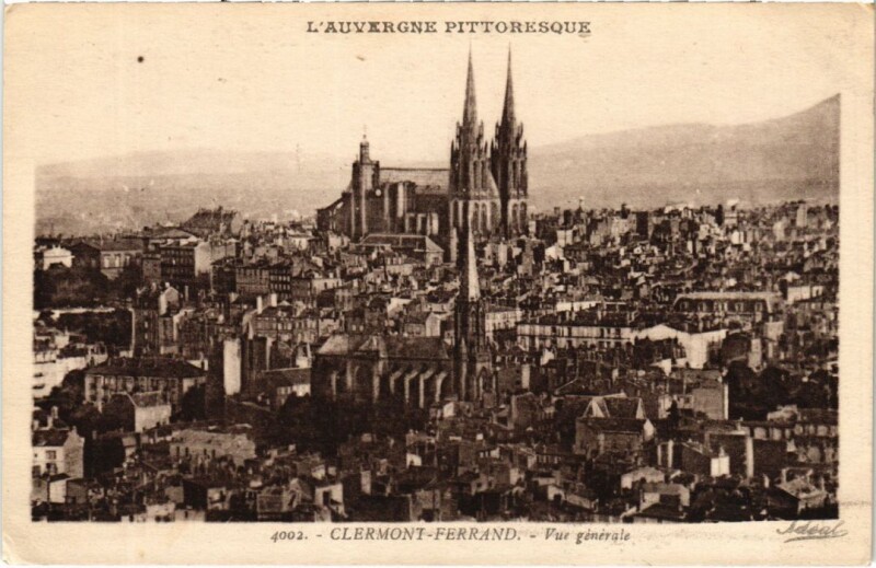 Carte postale ancienne Clermont-Ferrand Vue Generale France à Clermont-Ferrand