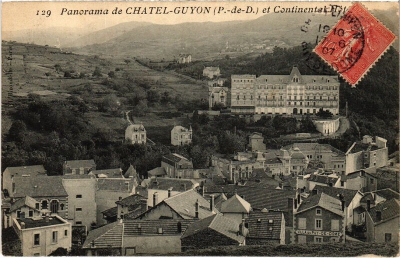 Carte postale ancienne Chatel-Guyon Panorama France