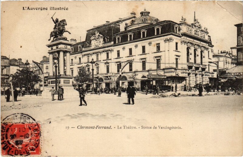 Carte postale ancienne Clermont-Ferrand Le Theatre France à Clermont-Ferrand