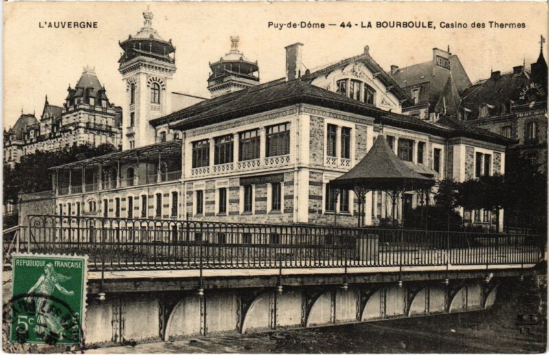 Carte postale ancienne La Bourboule Casino des Thermes France à La Bourboule
