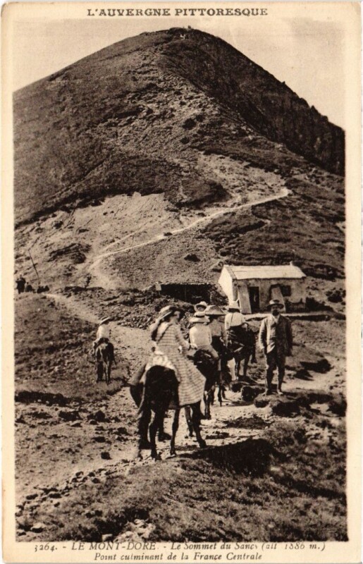 Carte postale ancienne Le Mont Dore Le Sommet du Sancy France à Mont-Dore