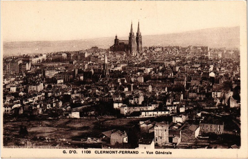 Carte postale ancienne Clermont-Ferrand Vue Generale France à Clermont-Ferrand