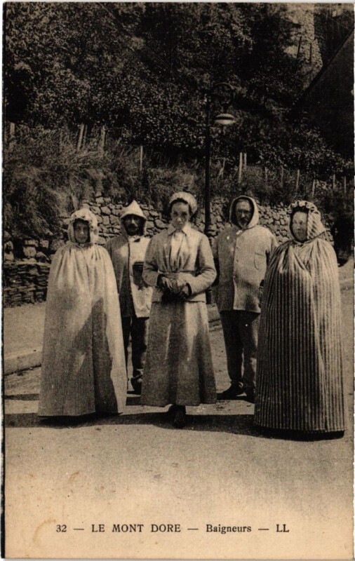 Carte postale ancienne Le Mont Dore Baigneurs France à Mont-Dore