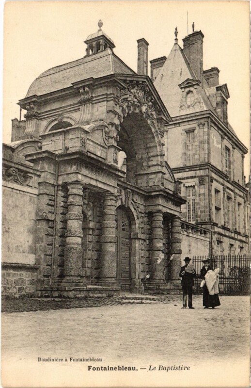 Carte postale ancienne Fontainebleau La Baptistere France à Fontainebleau