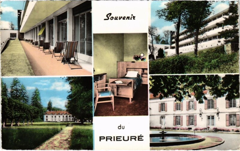Carte postale ancienne Souvenir de Fontainebleau Chateau de Prieure France à Fontainebleau