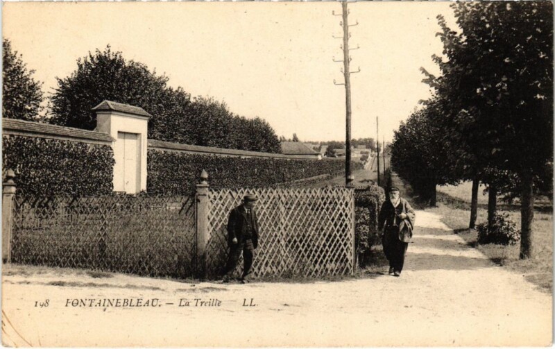 Carte postale ancienne Fontainebleau La Treille France à Fontainebleau